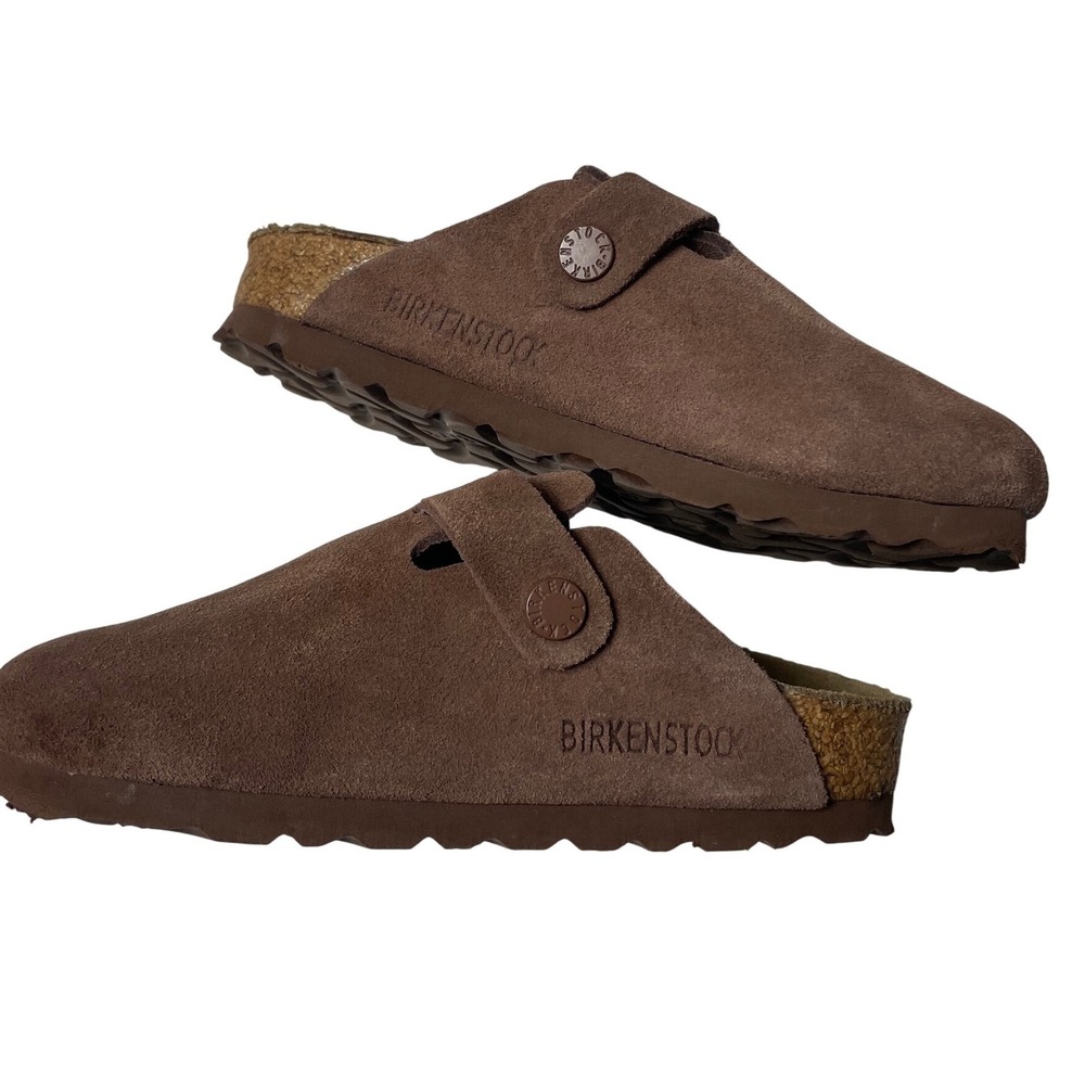 Birkenstock Boston Mocha Leather Clog Mules Little Kids 30(12) - Picture 3 of 12